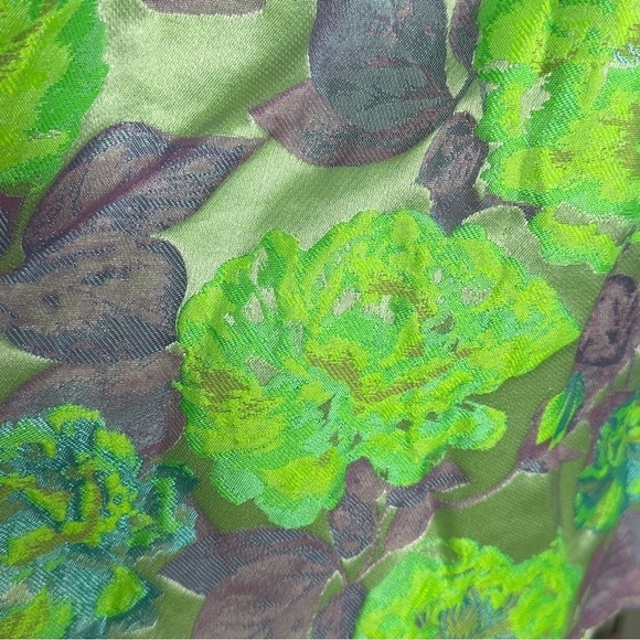 Topshop green fit and flare dress sleeveless 6 - Picture 6 of 7